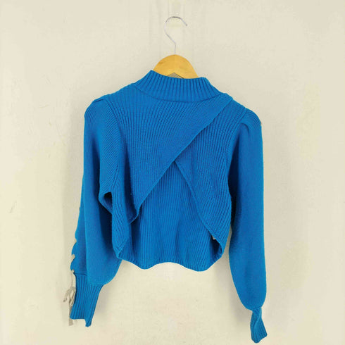 アズールバイマウジー AZUL by moussy レースアップスリーブレイヤードニットワンピース レディース JPN:S