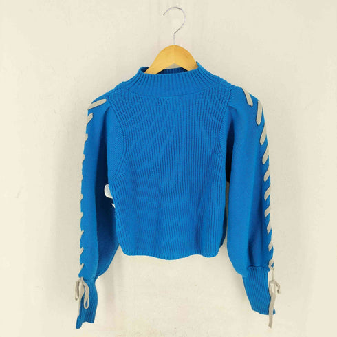 アズールバイマウジー AZUL by moussy レースアップスリーブレイヤードニットワンピース レディース JPN:S