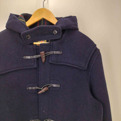 グローバーオール Gloverall イングランド製 裏地チェック ダッフルコート レディース