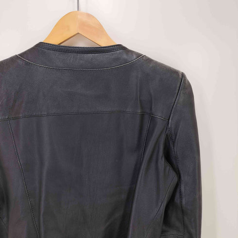 ダナキャランニューヨーク DKNY 00s ラムレザー ライダースジャケット archive y2k レディース JPN:4