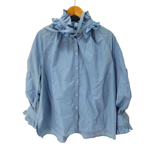 カデュネ CADUNE フリル衿ブラウス レディース JPN:36