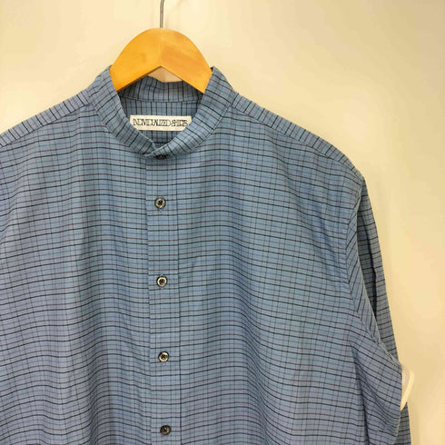 インディヴィジュアライズドシャツ individualized shirts チェック柄 バンドカラー シャツワンピース レディース
