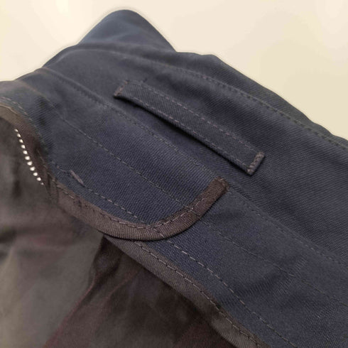 裏地ストライプ ステンカラーコート バルマカーンコート メンズ