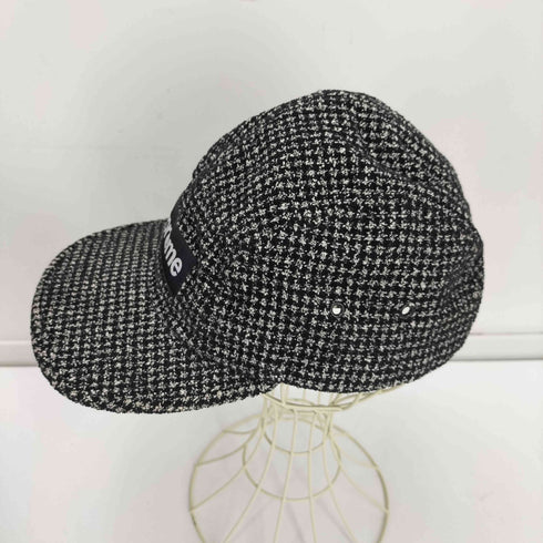 シュプリーム Supreme 17AW Boucle Houndstooth Camp Cap ブークル ハングトゥース ウール キャンプ キャップ メンズ