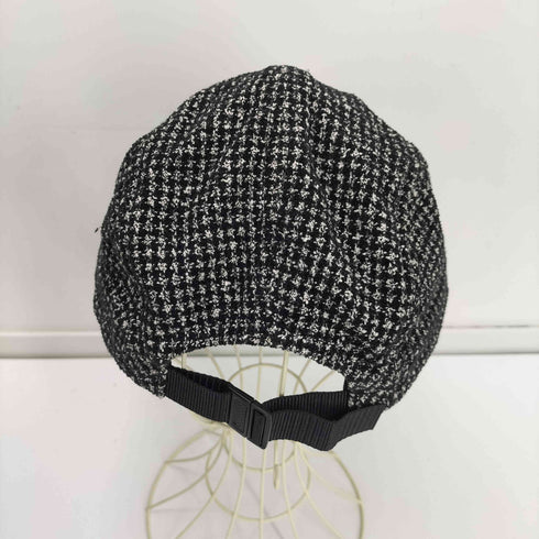 シュプリーム Supreme 17AW Boucle Houndstooth Camp Cap ブークル ハングトゥース ウール キャンプ キャップ メンズ