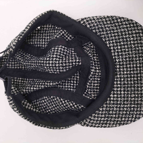 シュプリーム Supreme 17AW Boucle Houndstooth Camp Cap ブークル ハングトゥース ウール キャンプ キャップ メンズ