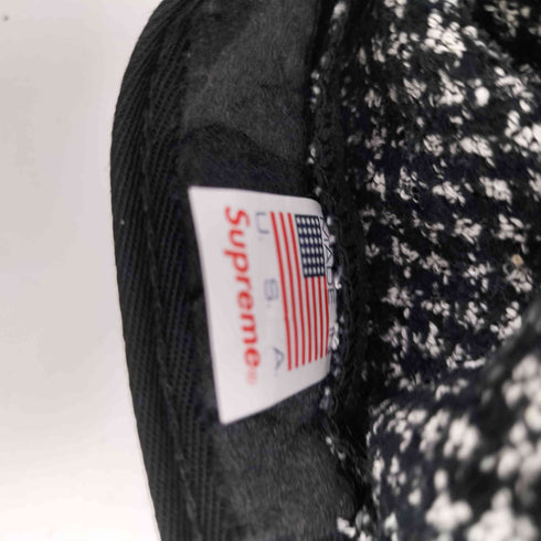 シュプリーム Supreme 17AW Boucle Houndstooth Camp Cap ブークル ハングトゥース ウール キャンプ キャップ メンズ