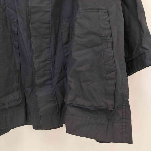 イッセイミヤケメン ISSEY MIYAKE MEN 80s 84年製 筆タグ コットン 2WAY ハイネック フーデッド コート メンズ JPN:M