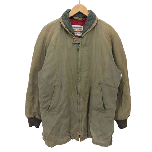 70s belstaf lightningジップ 裏地ライナー付き ボア ジャケット メンズ