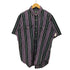 ハントクラブ HUNT CLUB ストライプ柄 ボタンダウン 半袖シャツ メンズ JPN:L
