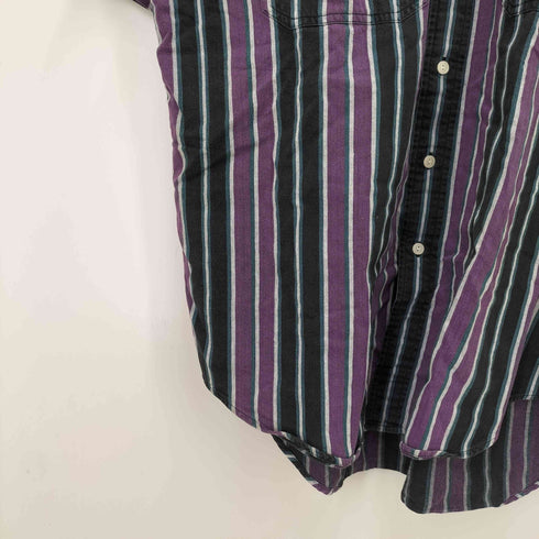 ハントクラブ HUNT CLUB ストライプ柄 ボタンダウン 半袖シャツ メンズ JPN:L