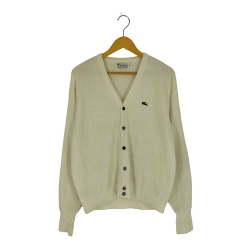 アイゾッドラコステ IZOD LACOSTE 糸巻きタグ 70S~80S ロゴワッペン カーディガン メンズ import:M