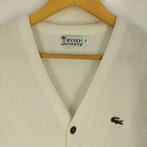 アイゾッドラコステ IZOD LACOSTE 糸巻きタグ 70S~80S ロゴワッペン カーディガン メンズ import:M