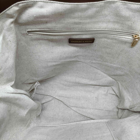 チャールズアンドキース CHARLES&KEITH Shalia シャリア ラフィアウーブントートバッグ レディース XL/FREE