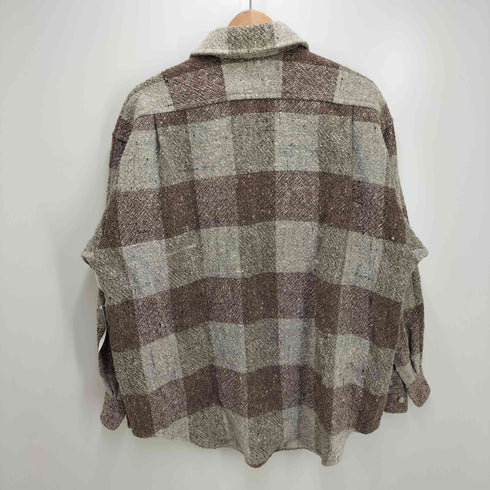 チェック柄 cpo シャツジャケット メンズ