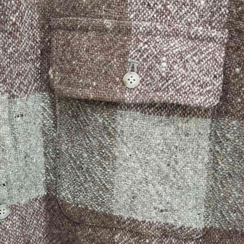 チェック柄 cpo シャツジャケット メンズ