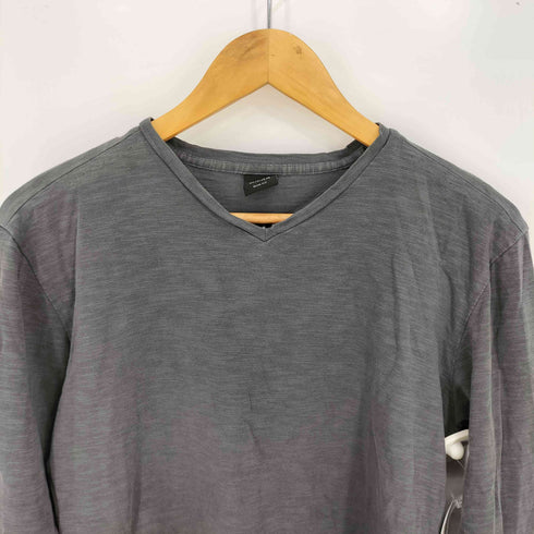 ヒューゴボス HUGO BOSS SLIM FIT コットン クルーネック長袖Tシャツ メンズ