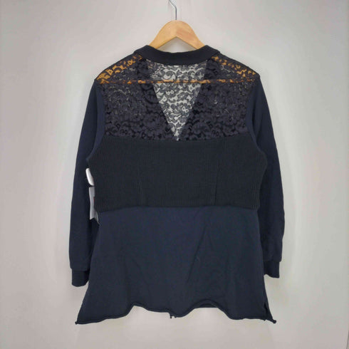 アンダーカバー UNDERCOVER フリルドッキング スウェットカーディガン レディース JPN:1