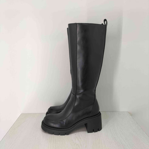 ザラ ZARA ラグソールハイヒールブーツ レディース JPN:38