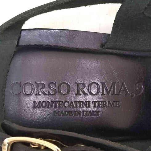 コルソローマノーヴェ CORSO ROMA 9 スタッズ レザーサンダル レディース 37