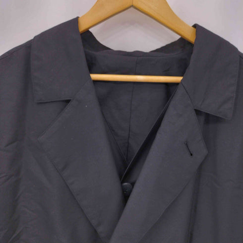 イッセイミヤケ ISSEY MIYAKE 80-90s 黒タグ ナイロンブレンド レイヤード チェスターコート メンズ JPN:M