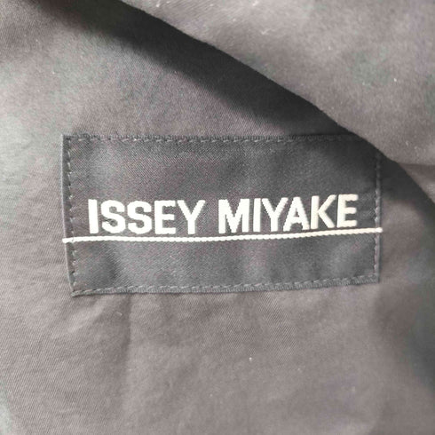 イッセイミヤケ ISSEY MIYAKE 80-90s 黒タグ ナイロンブレンド レイヤード チェスターコート メンズ JPN:M
