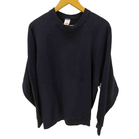 フルーツオブザルーム FRUIT OF THE LOOM 90S USA製 コットン ポリ ラグランスリーブ ブランク スウェット メンズ import:XL