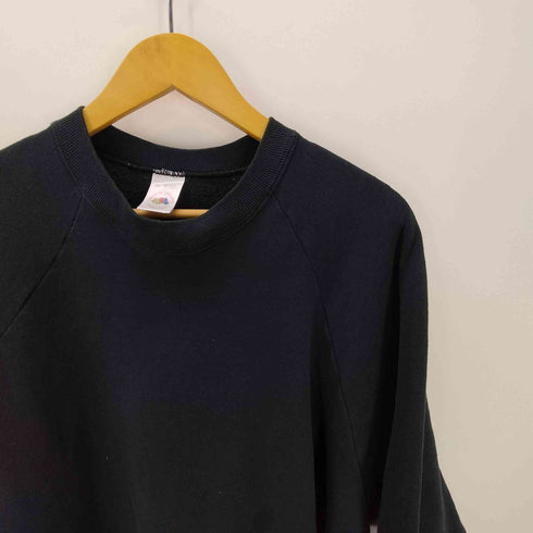 フルーツオブザルーム FRUIT OF THE LOOM 90S USA製 コットン ポリ ラグランスリーブ ブランク スウェット メンズ import:XL