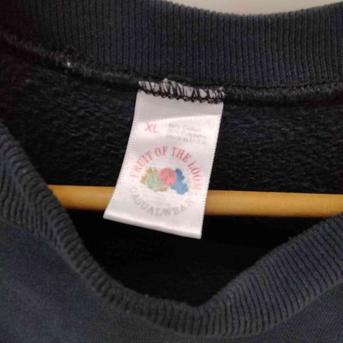 フルーツオブザルーム FRUIT OF THE LOOM 90S USA製 コットン ポリ ラグランスリーブ ブランク スウェット メンズ import:XL