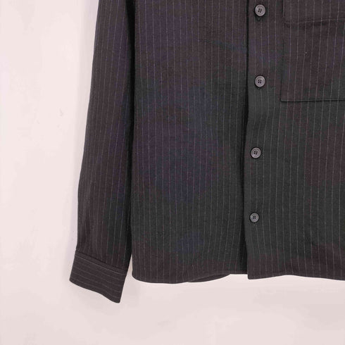 コス COS RELAXED PINSTRIPED WOOL-BLEND JERSEY SHIRT メンズ import:XS