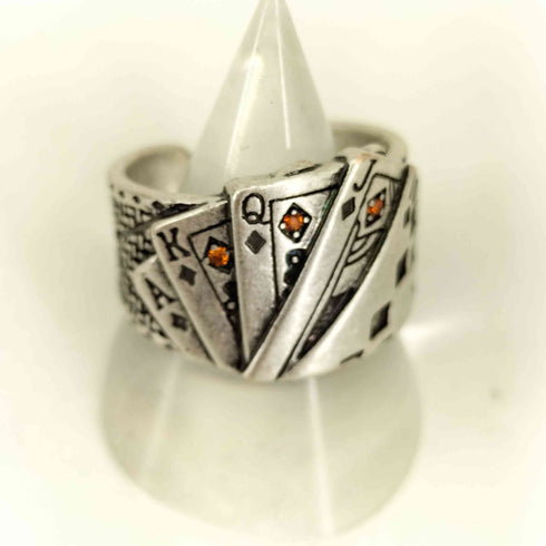 SV925 トランプデザインリング メンズ