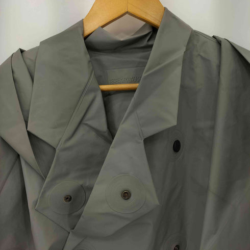 イッセイミヤケメン ISSEY MIYAKE MEN 95AW EVA ダブルブレスト フーデッド レインコート レインウェア メンズ JPN:M