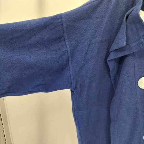 コムデギャルソン COMME des GARCONS デカ釦デザイン 変形 ウールナイロン ロングコート レディース