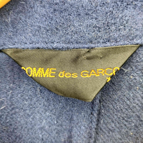 コムデギャルソン COMME des GARCONS デカ釦デザイン 変形 ウールナイロン ロングコート レディース