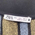 ザラ ZARA ストライプ ハーフジップ ニットベスト レディース import:L