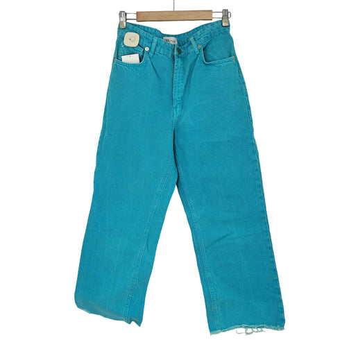 ザラ ZARA JEANS FULL LENGTH TURQUOISE レディース 28