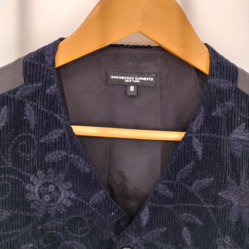エンジニアードガーメンツ Engineered Garments フラワーエンブロイダリー コーデュロイ 5Bベスト メンズ S