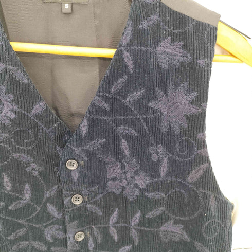 エンジニアードガーメンツ Engineered Garments フラワーエンブロイダリー コーデュロイ 5Bベスト メンズ S