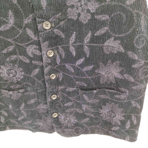 エンジニアードガーメンツ Engineered Garments フラワーエンブロイダリー コーデュロイ 5Bベスト メンズ S