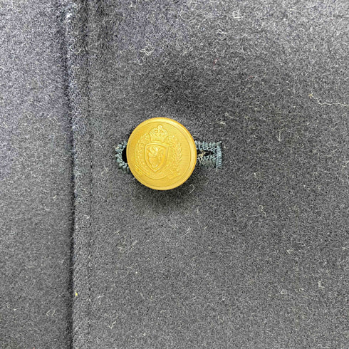 ヴァンヂャケット VAN JAC 段返り3B 背抜き エンブレム センターベント 金ボタン 紺ブレ ブレザー ウールナイロン テーラードジャケット メンズ A-5