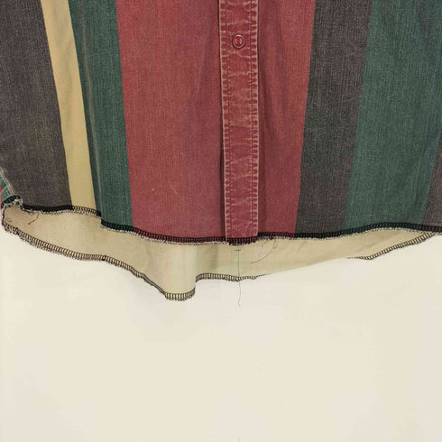 ラングラー Wrangler 90S 刺繍タグ マルチカラー ストライプ ウエスタンシャツ メンズ