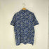 ポロバイラルフローレン Polo by RALPH LAUREN 90S 総柄 コットン オープンカラー ポロシャツ メンズ import:L