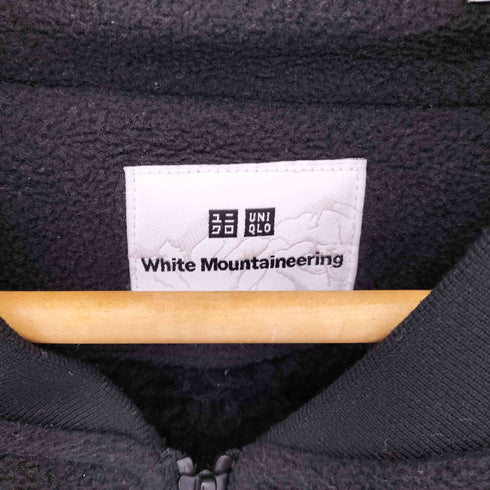 ユニクロ UNIQLO パイピングデザイン ノーカラー フリースジャケット メンズ XL