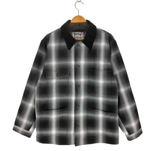 ヒューストン HOUSTON オンブレ チェック ビエラ カバーオール Ombre Check Viyella Coverall メンズ JPN:XL
