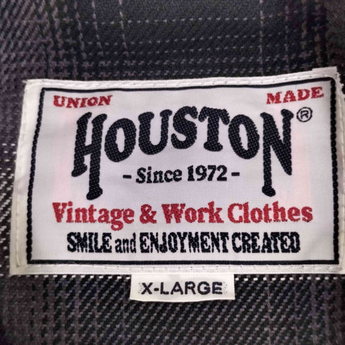 ヒューストン HOUSTON オンブレ チェック ビエラ カバーオール Ombre Check Viyella Coverall メンズ JPN:XL