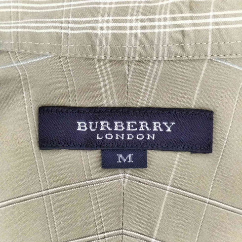 バーバリーロンドン BURBERRY LONDON ロゴ刺繍 レギュラーカラーシャツ メンズ import:M