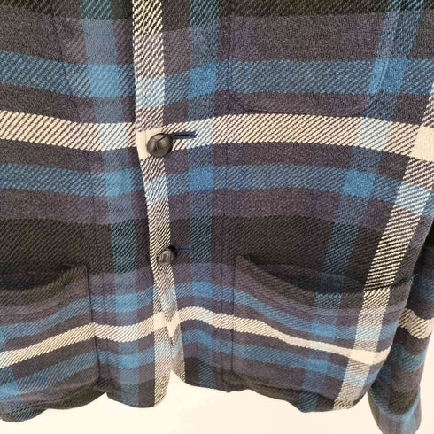 s ts クルミボタン フランネルチェック CPO シングルジャケット メンズ 2