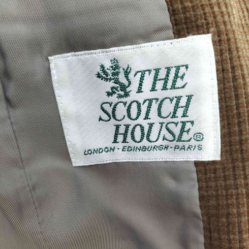 ザスコッチハウス The Scotch House コットンウール 2B コーデュロイ テーラードジャケット メンズ 胸囲96 胴囲86 身長170