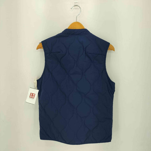 s ts キルティングデザイン スタンドカラー 中綿 パデッド ベスト メンズ