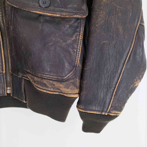 アヴィレックス AVIREX JACKET TYPE G-1型 ラムレザー フライトジャケット アセテート ライニング メンズ import:S